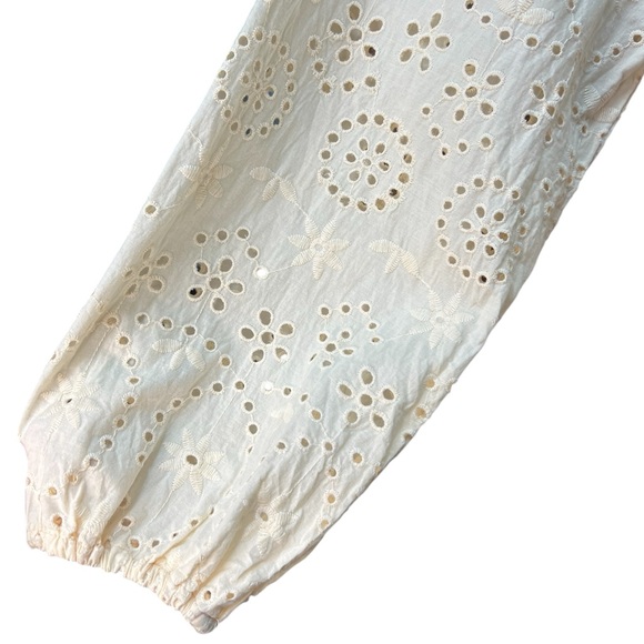 Joie Eyelet Ruffle Drawstring Blouse - Picture 4 of 6